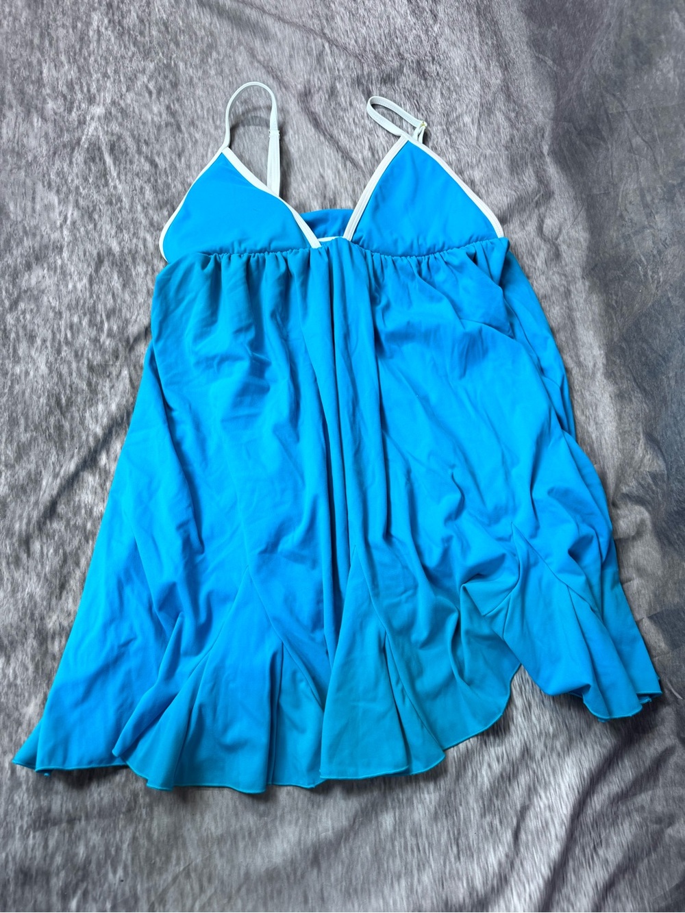 93 Play Street Blue Dress with White Trim
